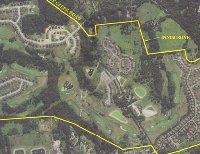 Map of Inniscrone Golf Course